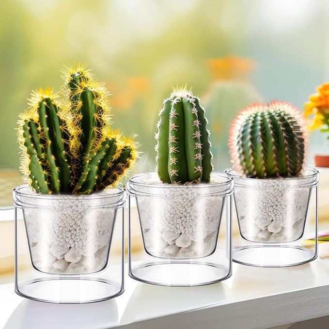 Baderke 2 Pcs 4 Inch Self Watering Pot - Image 4