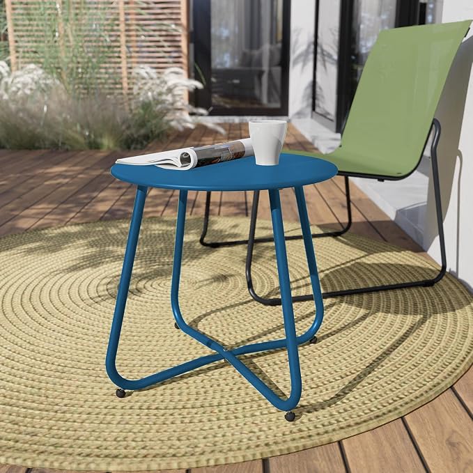 Grand patio Small Round Side Table Outdoor Side Table - Image 7