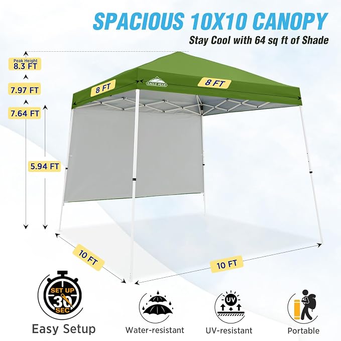 EAGLE PEAK 10x10 Pop Up Canopy Tent - Image 3