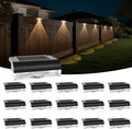 Solar Fence Lights Outdoor, 16 Pack Fence Light Solar Powered, Deck Lights by Agotd