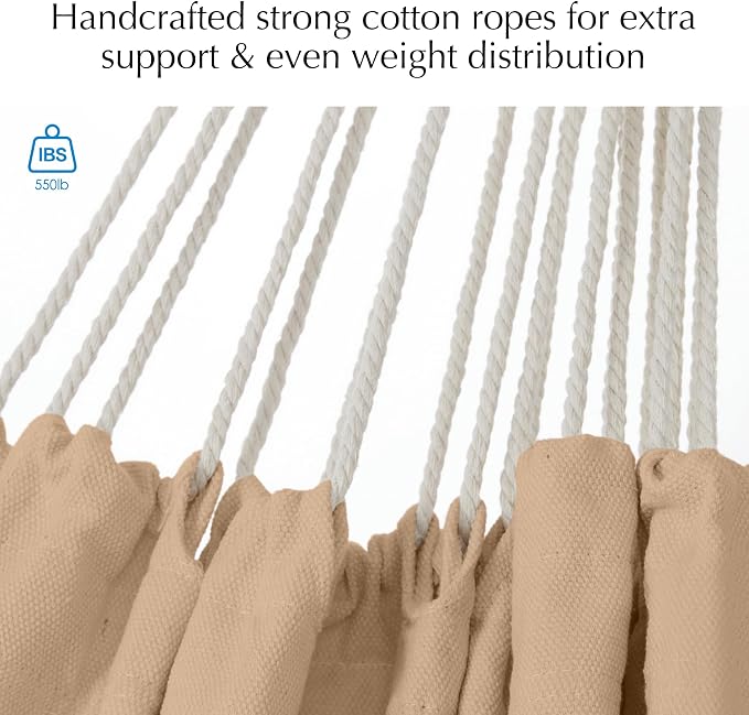 PNAEUT Hammock Chair Hanging Rope Swing - Image 3