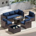 Outdoor Terrace Furniture Set, 8 Piece Outdoor Furniture Set, by ASJMR