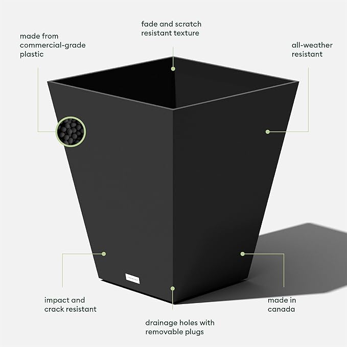 Veradek Nobleton Indoor/Outdoor Wide Square Planter - Image 4