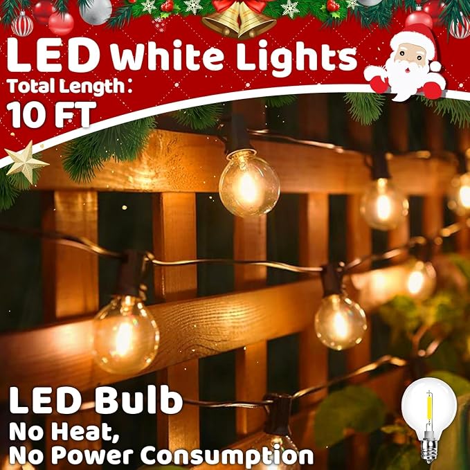 10FT LED Outdoor String Lights - Image 2