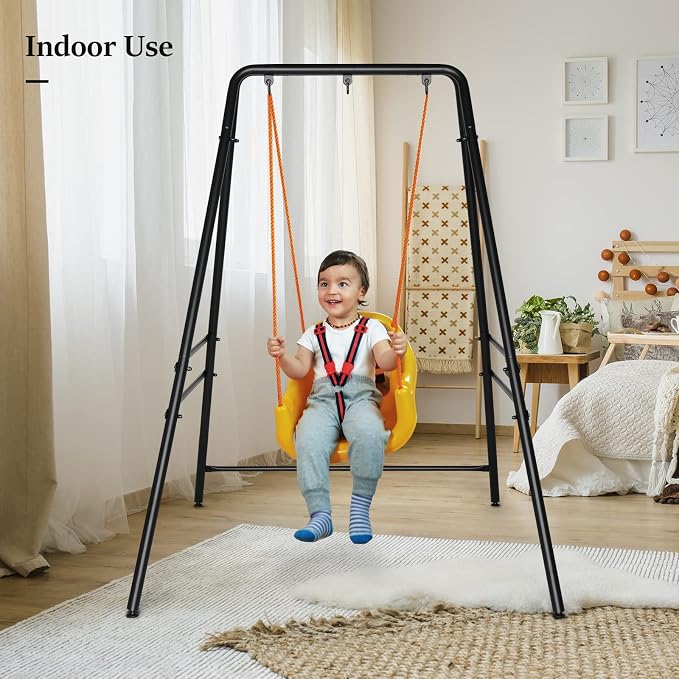 ONCLOUD Outdoor Hanging Chair Stand, Heavy-Duty 450 LBS Support Outdoor Hammock - Image 6