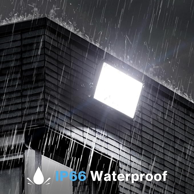 Olafus 2 Pack 200W LED Flood Light Outdoor, 18000LM Super Bright IP66 - Image 5