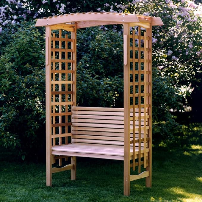 All Things Cedar GA87-B Garden Arbor - Image 8