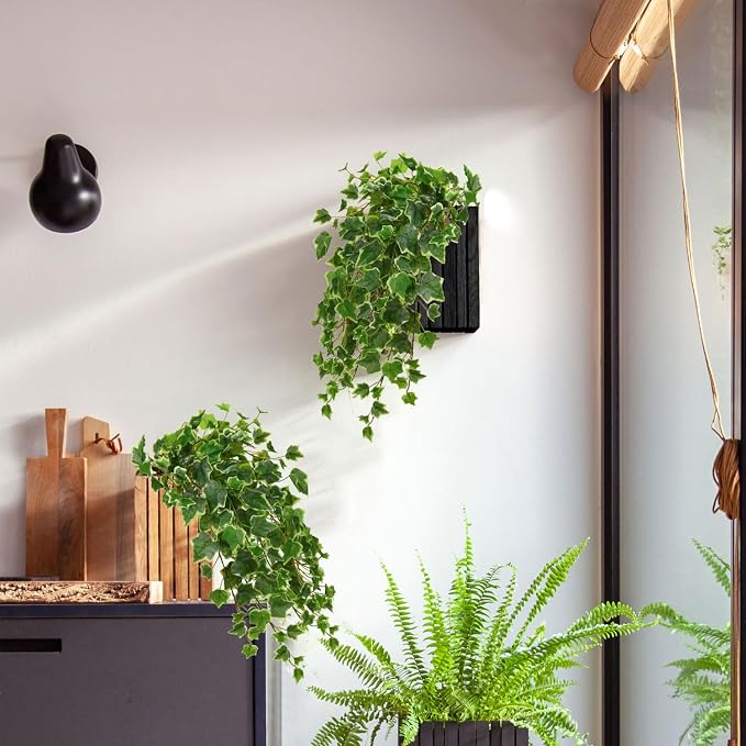 Hollyone 2pcs Artificial Hanging Plants 24" Fake Ivy Vine Faux Ivy Leaves - Image 3