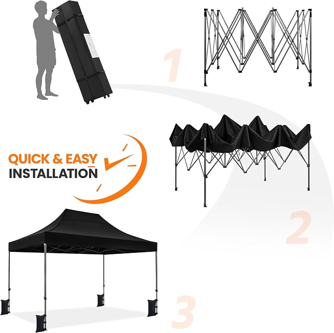 Yaheetech Heavy Duty Pop Up Canopy Tent, 10x15 Commercial Instant Shelter Tent - Image 8