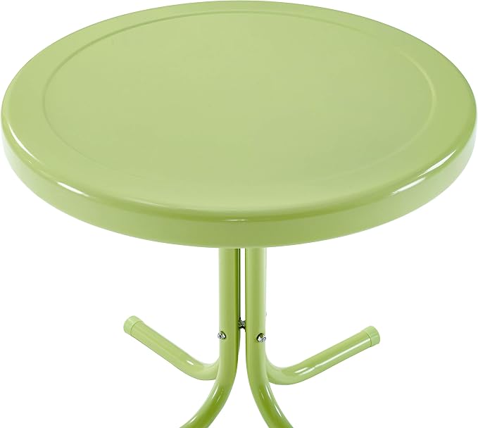 Crosley Furniture Griffith Weather Resistant Retro Metal Outdoor Side Table - Image 4