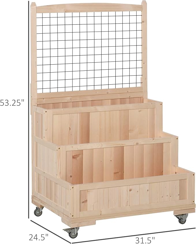 Outsunny 3-Tiers Raised Garden Bed - Image 7