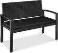 Best Choice Products Outdoor Bench 2-Person Wicker Garden Patio Benches Seating by BestChoiceProducts