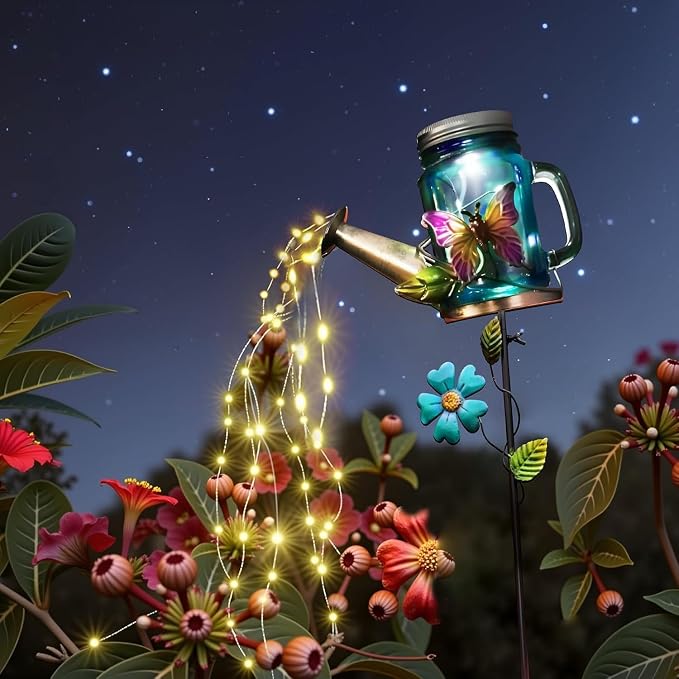 Solar Watering Can Light, Yard Outdoor Decor Lights, IP65 Waterproof, Hanging - Image 4