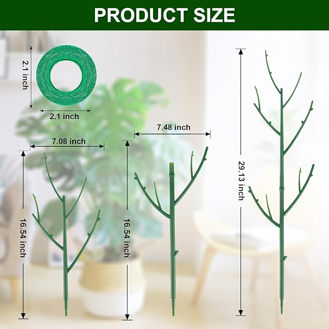 10 Pack Stackable Monstera Plant Support, Garden Stakes - Image 2
