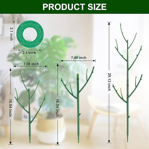 10 Pack Stackable Monstera Plant Support, Garden Stakes - Image 2