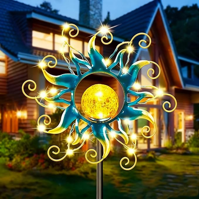 Solar Lights Outdoor Garden Decor by KACUX