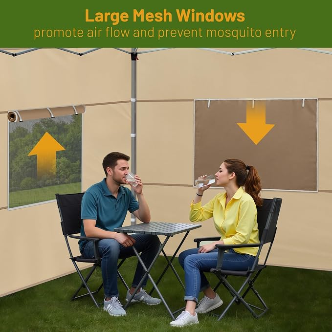 3 Pcs 10x10 Canopy Sidewalls - Image 5