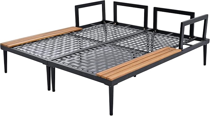 Outdoor Double Metal Daybed, - Image 9