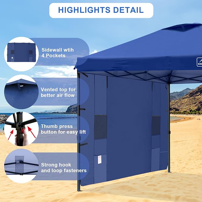 KAMPKEEPER 10x10 Easy Pop Up Canopy Tent - Image 2