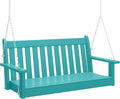 COSTAELM Paradise Outdoor Patio HDPE Hanging Front Porch Swing Bench by Costaelm