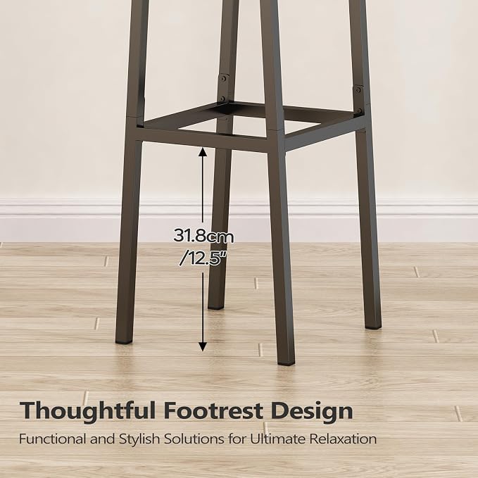 GILLAS Set of 2 Bar Stools, Tall Bar Stool - Image 7
