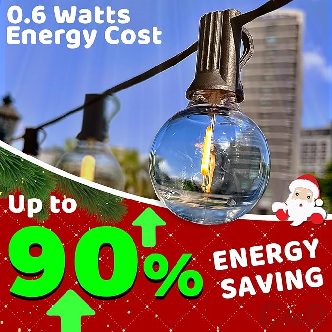 10FT LED Outdoor String Lights - Image 5