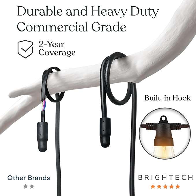 Brightech Ambience Pro Super Bright Solar - 27Ft Remote Control Outdoor String - Image 3