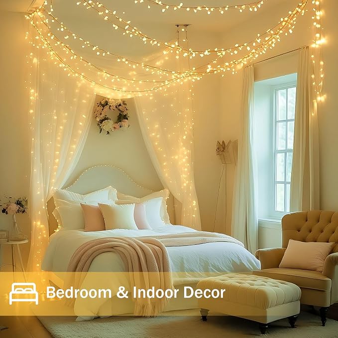Christmas Lights Indoor Outdoor, 13 Modes Twinkle Fairy String Lights - Image 6