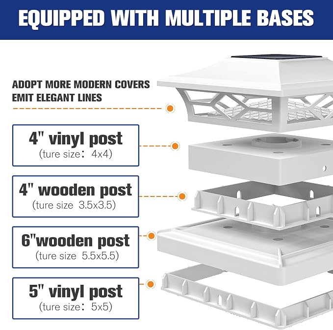 VOLISUN Solar Post Cap Lights: 6 - Image 4