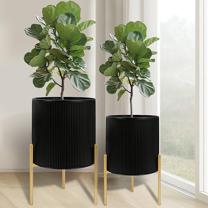 ARNIS Modern Plant Pots, Large Size Metal Pots by ARNIS