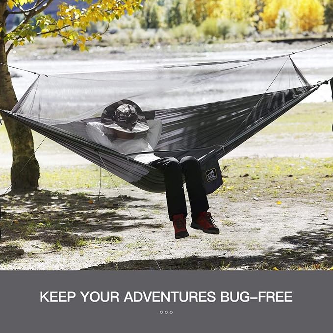 Miztli Camping Hammock with Net and Rain Fly, Portable Lightweight Outdoor - Image 3