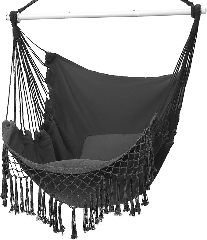 Hammock Chair, Hanging Rope Swing Seat by YAERSI