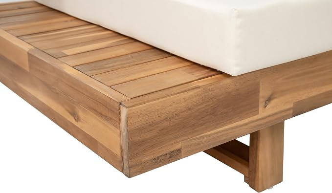 Christopher Knight Home Tenny 5-Seater Acacia Wood Patio Furniture Set - Image 14