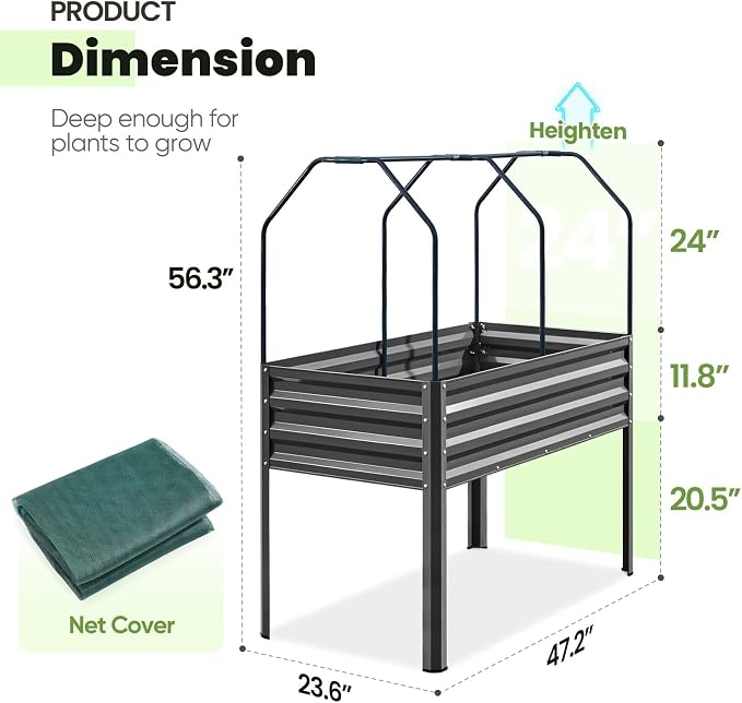 KING BIRD Large Raised Garden Bed - Image 7
