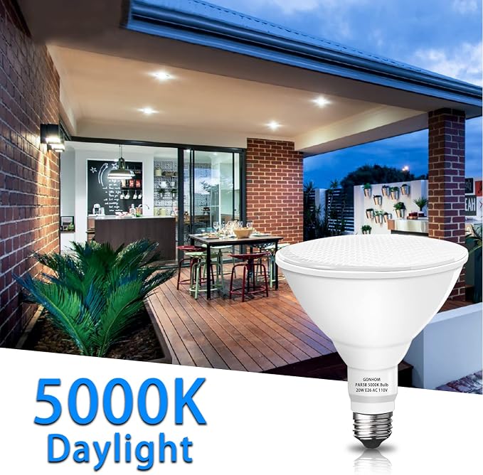 Par38 led Flood Lights Outdoor Light Bulb, Dimmable 1800LM, 20W Replace up to - Image 6