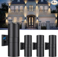 TOBUSA Black Exterior Lighting Fixtures Wall Mount Dusk to Dawn, Modern Outdoor by TOBUSA