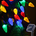Solar Christmas Lights Outdoor C6 Strawberry String Lights, LED Christmas Fairy by Huacenmy