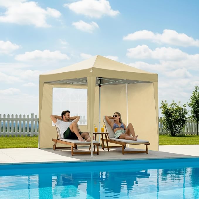 Outvita 6.5x6.5ft Pop Up Canopy Tent, Outdoor Instant Shelter Folding Canopy - Image 7