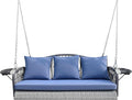 Wicker Porch Swing Heavy Duty 900 LBS 3-Seat Outdoor Patio Swing Chair by zzw