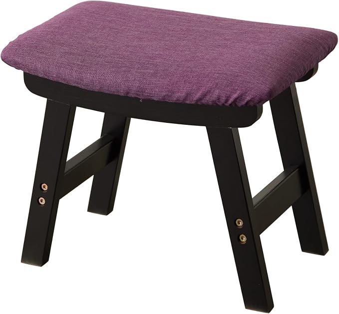 Foot Stool, Bamboo Small Sofa Foot Rest Under Desk, Extra Seating - Image 7
