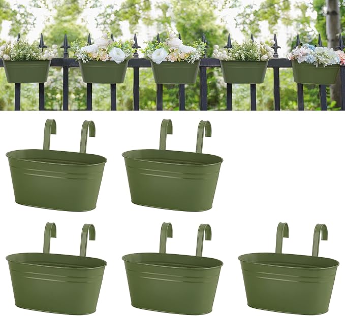 Dahey 10.5 Inch Metal Iron Hanging Flower Pots by Dahey