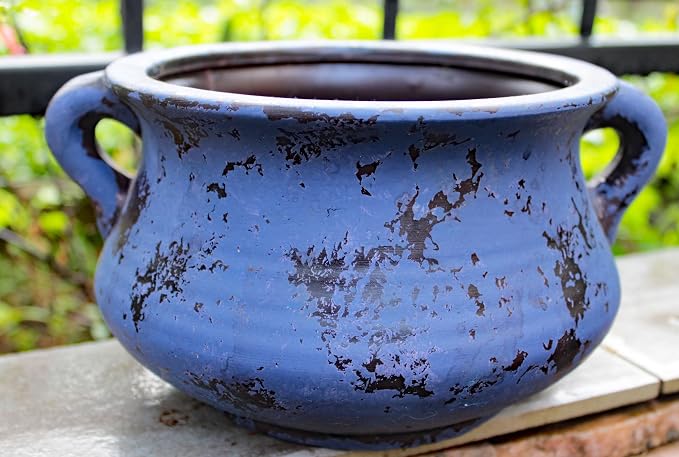 Goodman and Wife Egyptian Era Designed Earthen Ware Terra-Cotta Vessel/Planter - Image 2