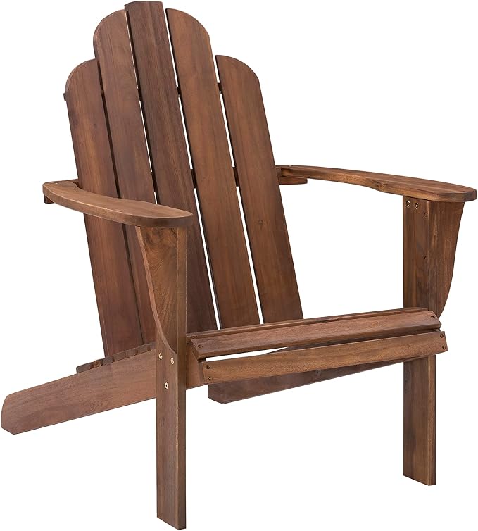 Linon Home Dcor Home Decor Teak Wood Stock Chair, 30.4" wx37.6 dx37.8 h by Linon