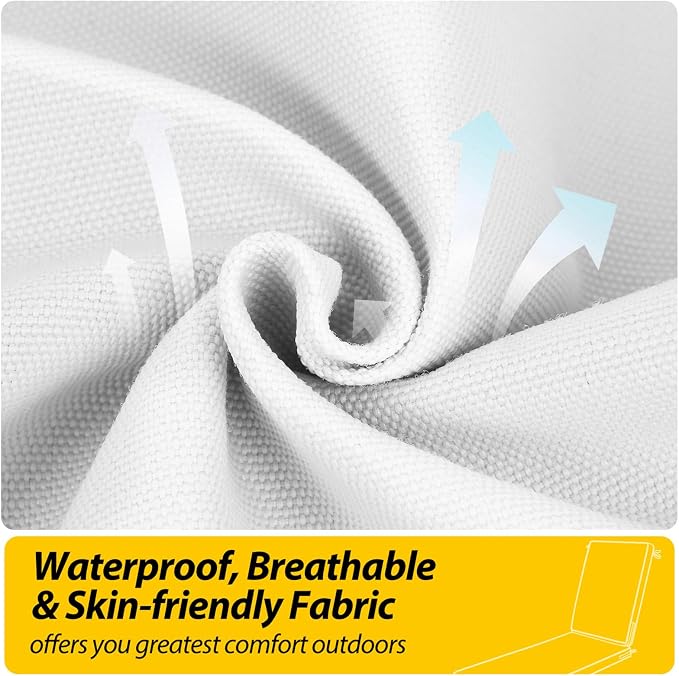 AAAAAcessories Outdoor Chaise Lounge Cushions, Fade-Resistant, Waterproof Patio - Image 4