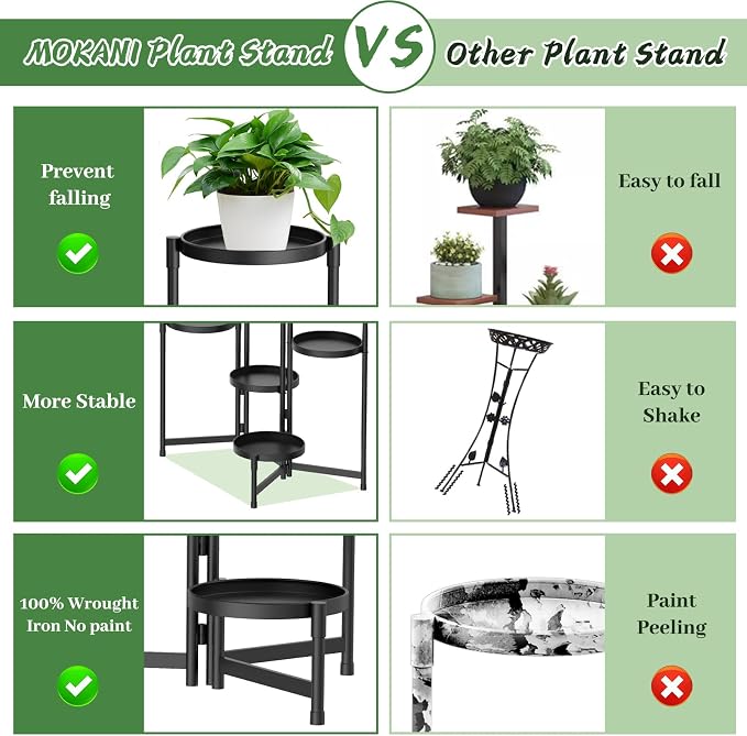 MOKANI Metal Plant Stand Indoor Outdoor - Image 5