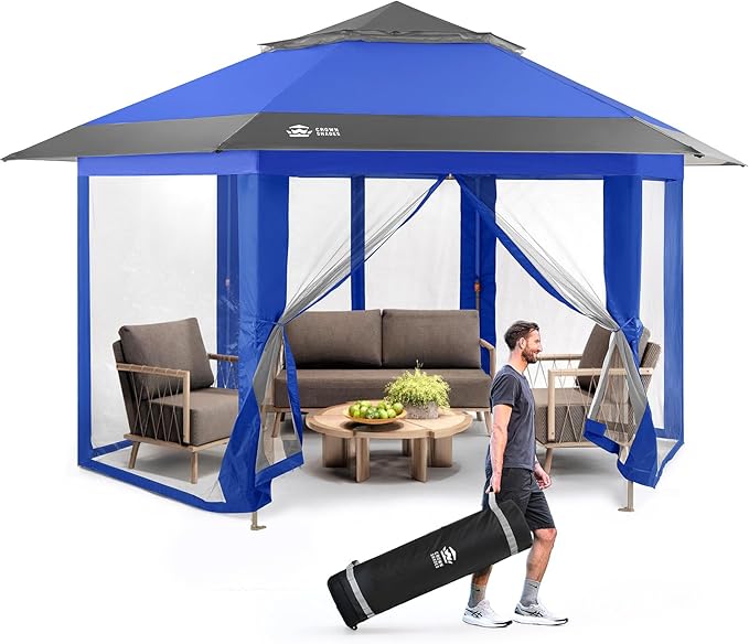 CROWN SHADES 13x13 Pop Up Gazebo by CrownShades