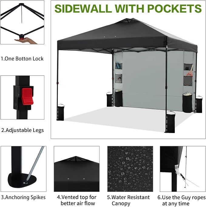 10'x10' Pop Up Canopy Tent - Image 3