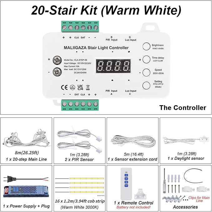 Intelligent Motion Sensor LED Stair Light Kit - Image 9