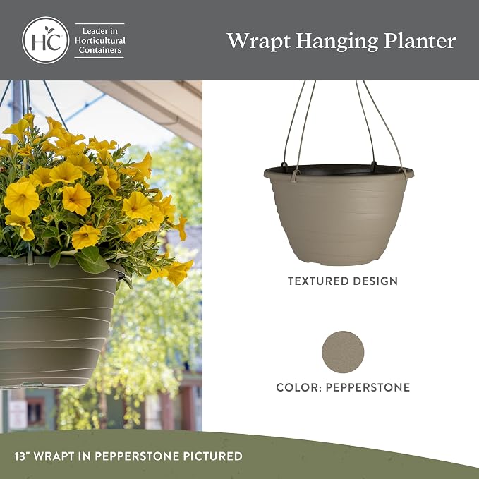 The HC Companies Wrapt Hanging Planters - Image 2