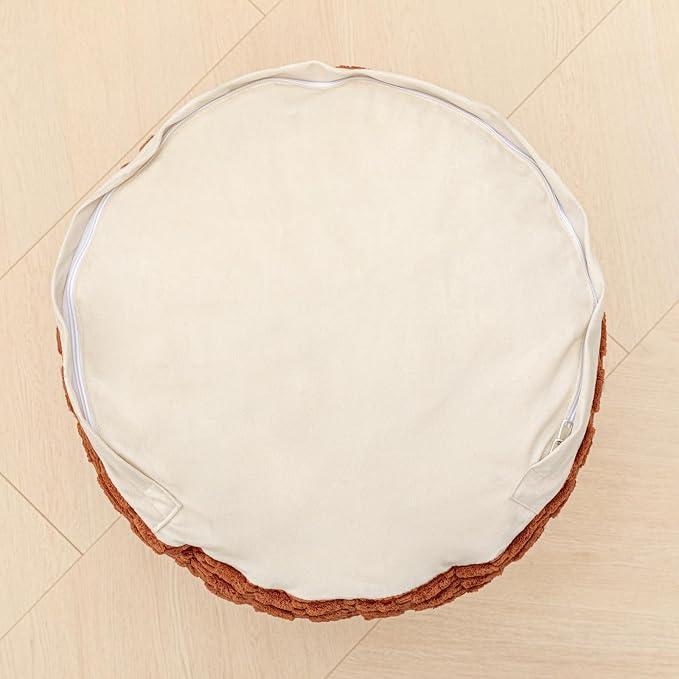 Asuprui Pouf Ottoman Round Ottoman Foot Rest Foot Stool Poufs - Image 5